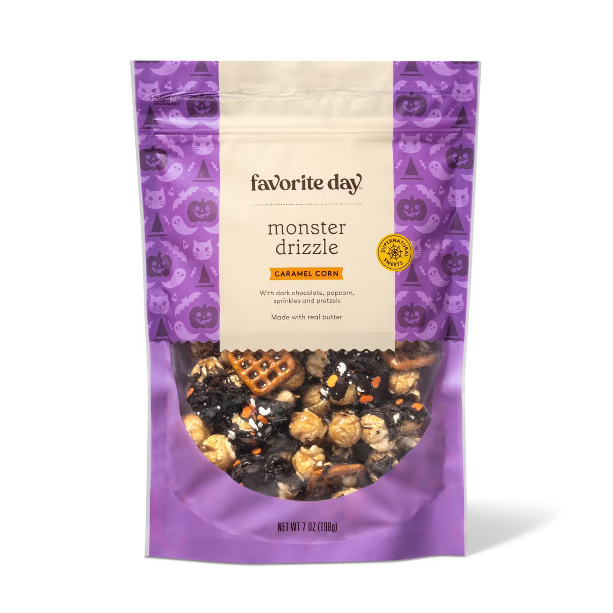 Halloween Monster Drizzle Caramel Corn - 7oz - Favorite Day™ | Target