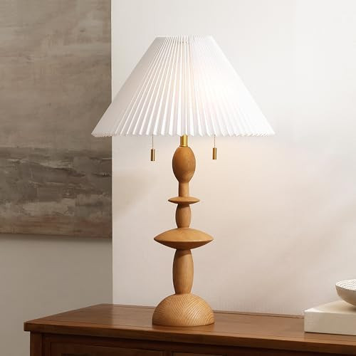 SAFAVIEH Lighting Collection Mensy Natural Resin 29-inch Table Lamp for Bedroom, Living Room, Hom... | Amazon (US)