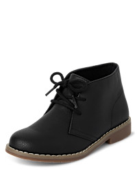 Boys Lace Up Boots - black | The Children's Place