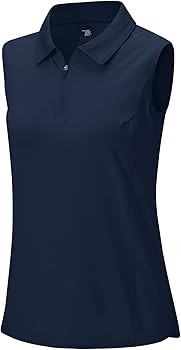YSENTO Women's Sleeveless Golf Shirts Tops Collared 1/4 Zip Up Quick Dry Moisture Wicking Polo Sh... | Amazon (US)