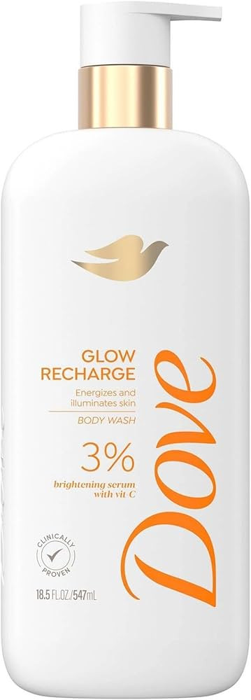 Dove Serum Body Wash Glow Recharge illuminates & Exfoliates skin with brightening Vitamin C Serum... | Amazon (US)
