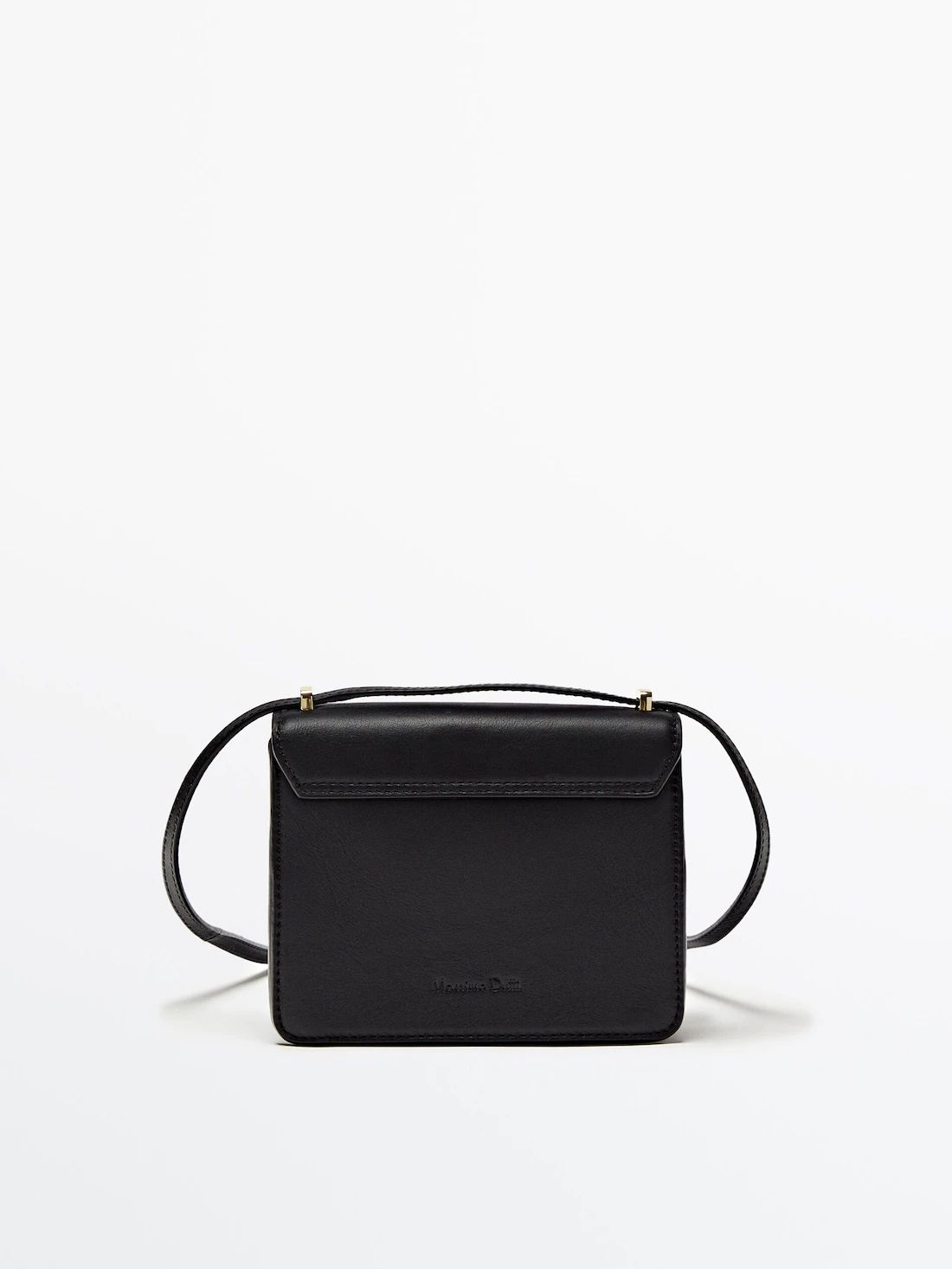 Mini leather crossbody bag | Massimo Dutti (US)