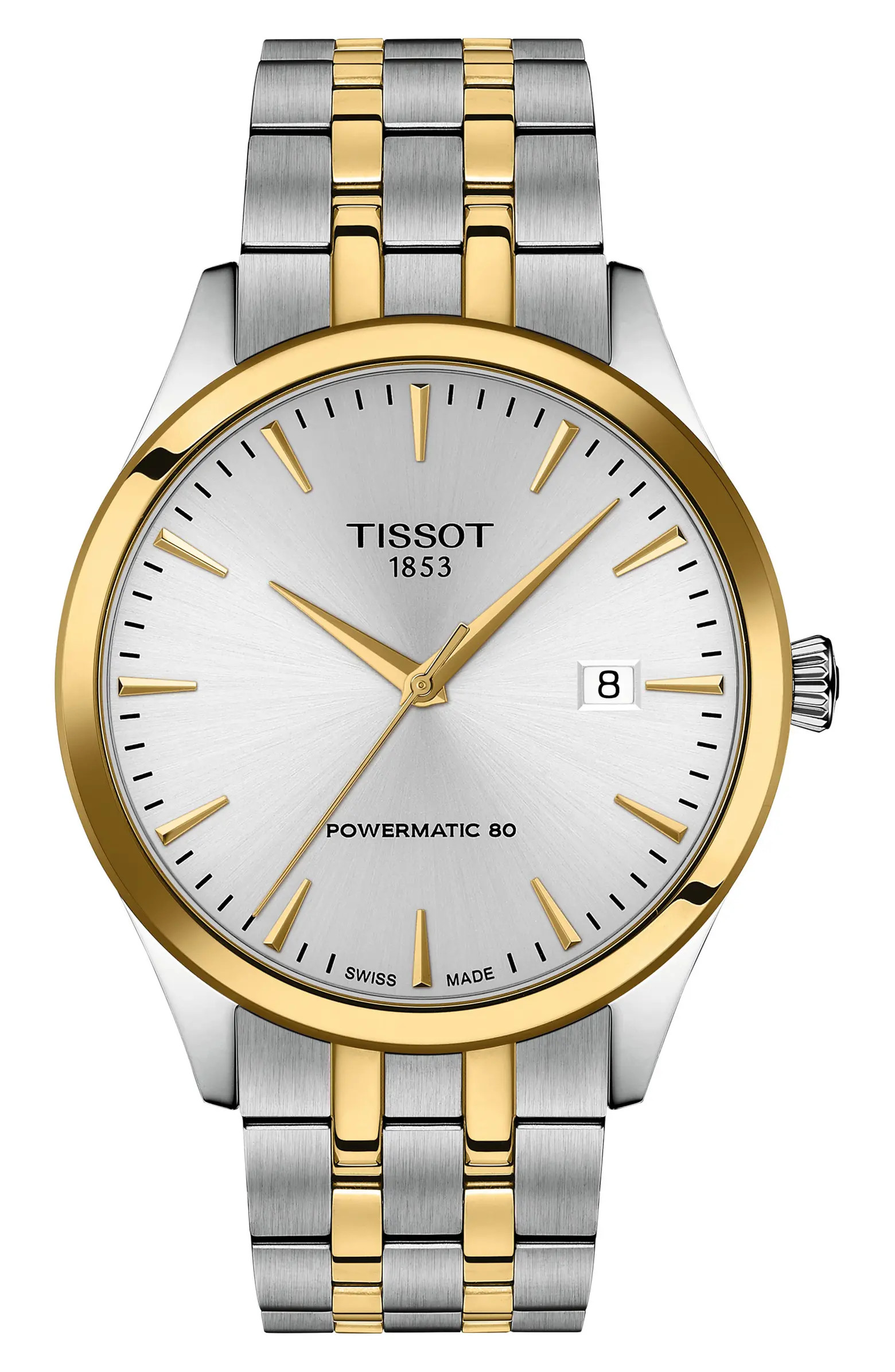 Classic Dream Powermatic 80 Two-Tone Bracelet Watch, 40mm | Nordstrom