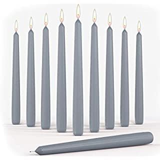Hyoola Tall Taper Candles - 10 Inch Grey Blue Unscented Dripless Taper Candles - 8 Hour Burn Time... | Amazon (US)