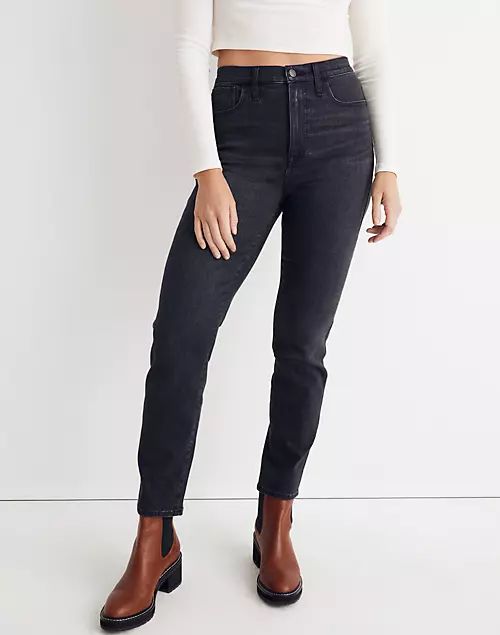 High-Rise Slim Straight Jeans in Richgrove Wash | Madewell
