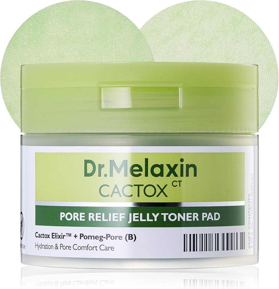 Dr. Melaxin Cactox Pore Relief Jelly Toner Pads, Cooling & De-Puffing Toner Pads for Enlarged Por... | Amazon (US)