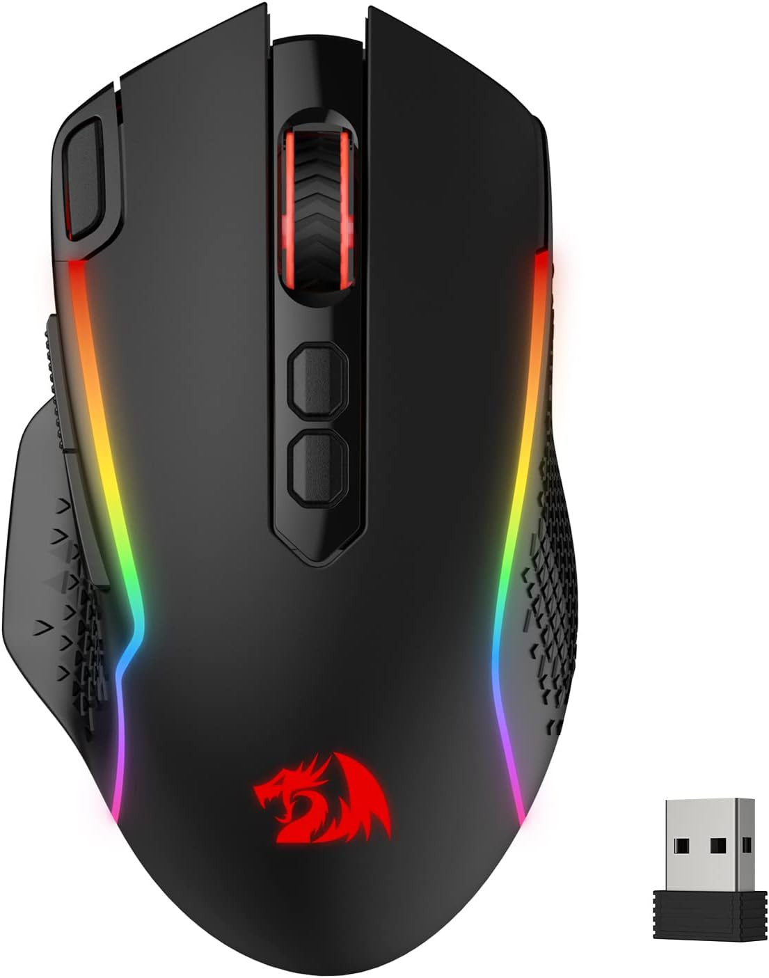 Redragon M810 PRO Wireless RGB Gaming Mouse 10000 DPI Remapping Keys | Amazon (US)