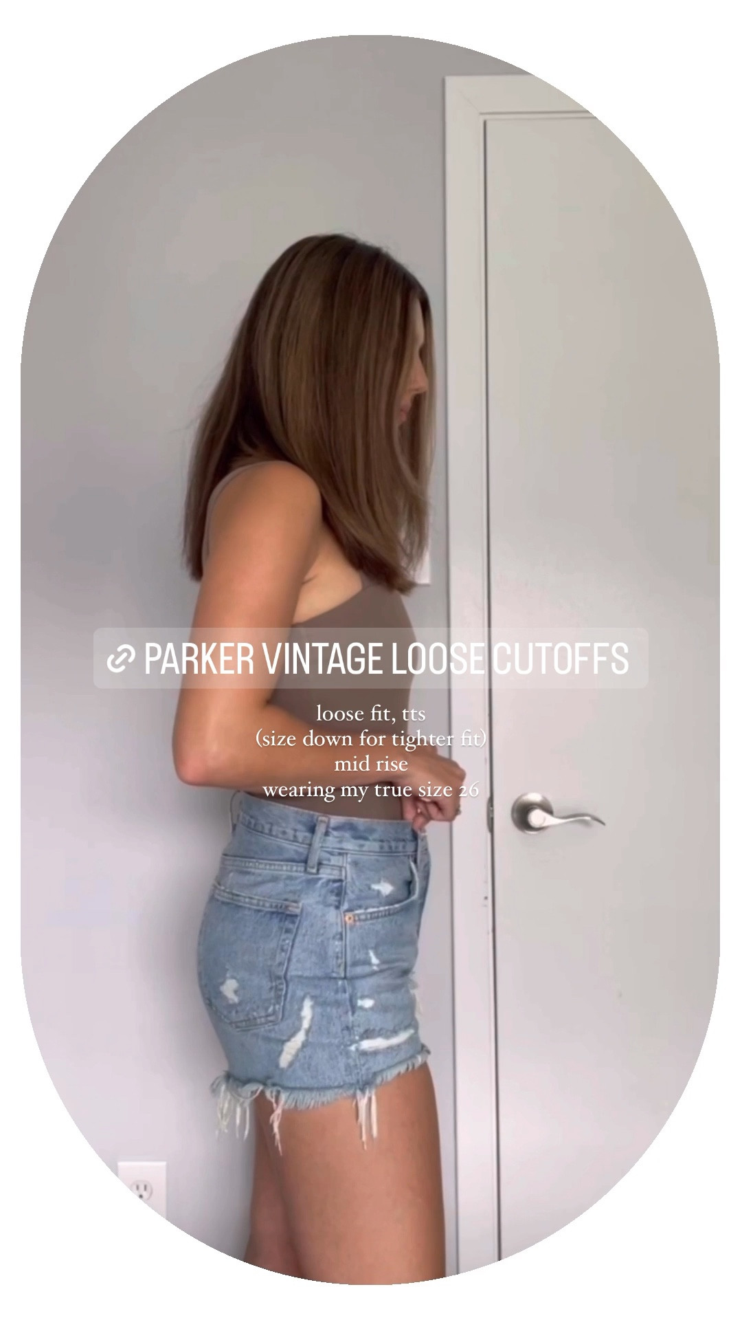 Parker vintage loose on sale fit cutoff shorts