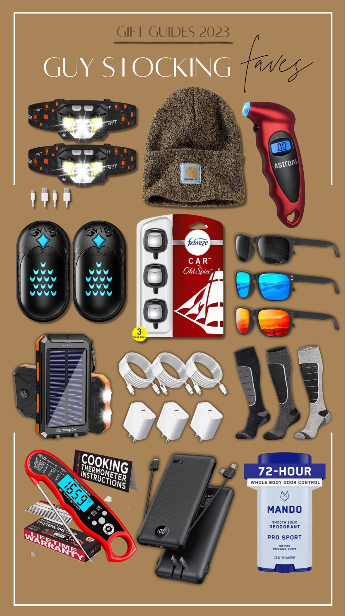 Some stocking stuffers / smaller gift ideas for him🎅🏻✨🎁 all amazon! 

For him / gift guide / Christmas / present ideas / affordable / Holley Gabrielle 

#LTKGiftGuide #LTKmens #LTKSeasonal