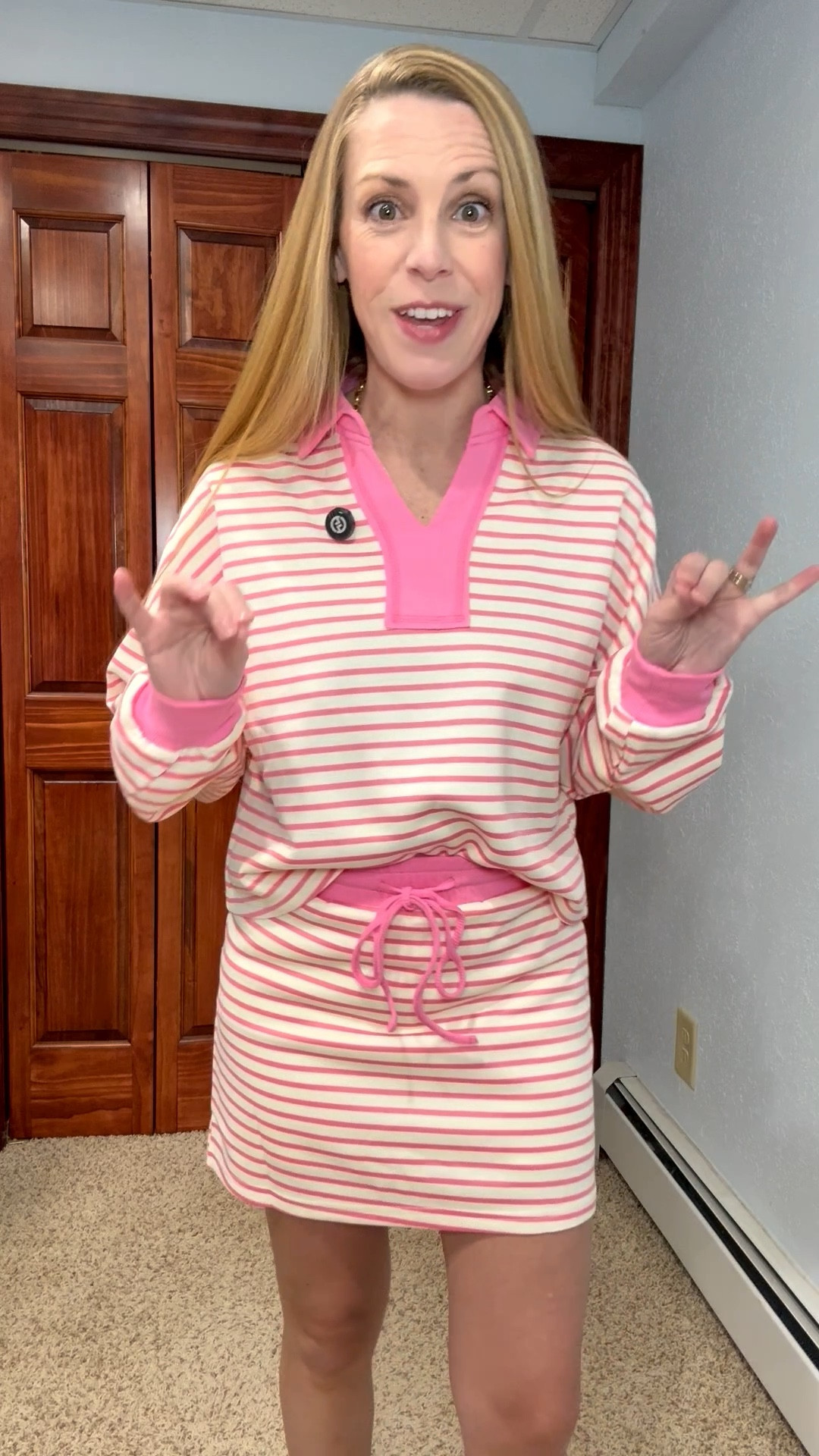 This striped skirt set is giving effortless but put together 🙌 Built-in shorts = no worries, all comfort. Perfect for spring, summer, vacations, or everyday mom life 🤍

#LTKmomlife #LTKootd #LTKActive