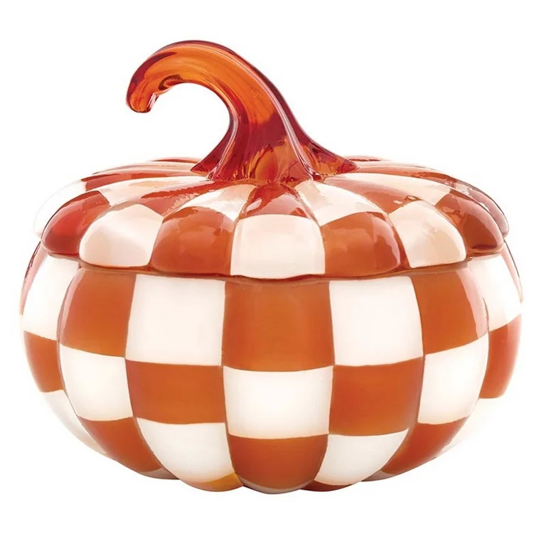 47th & Main FMR210 Orange Glass Pumpkin Candle - Large | Walmart (US)