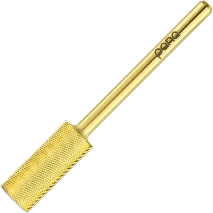 PANA Flat Top Small Barrel 3/32" Shank Size - (Gold, 2X Fine Grit) - Fast remove Acrylic or Hard ... | Amazon (US)