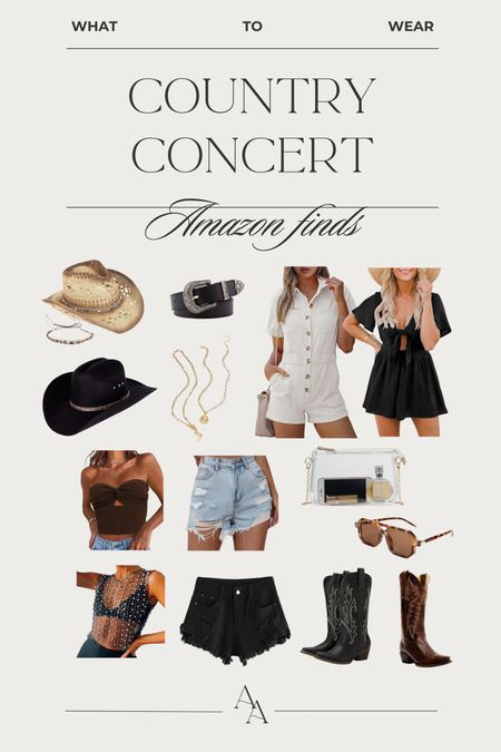 Country concert outfit inspo // Amazon finds // cowgirl hats // western boots // country outfit inspo 

#LTKfindsunder50 #LTKFestival