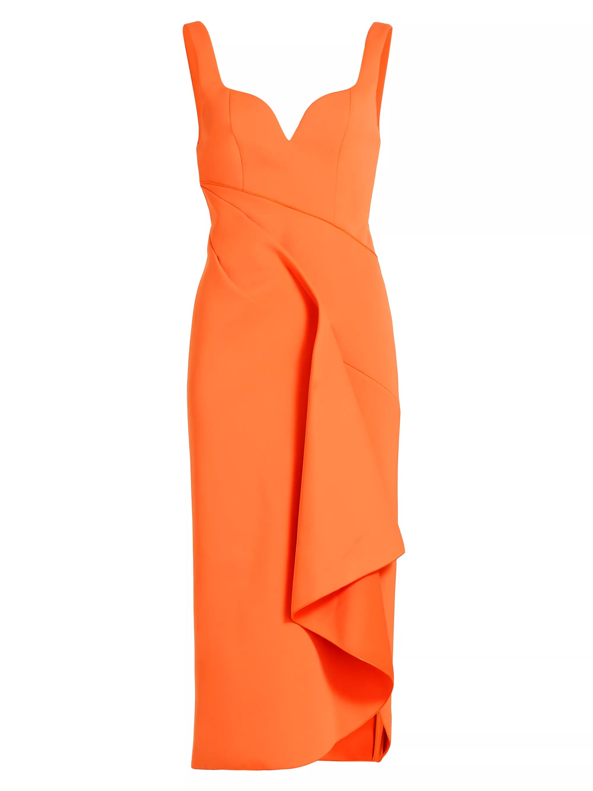 Gowrie Draped Midi-Dress | Saks Fifth Avenue