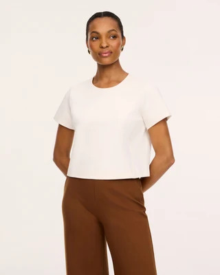 SPANX® Ponte Crewneck Cropped Tee | Spanx