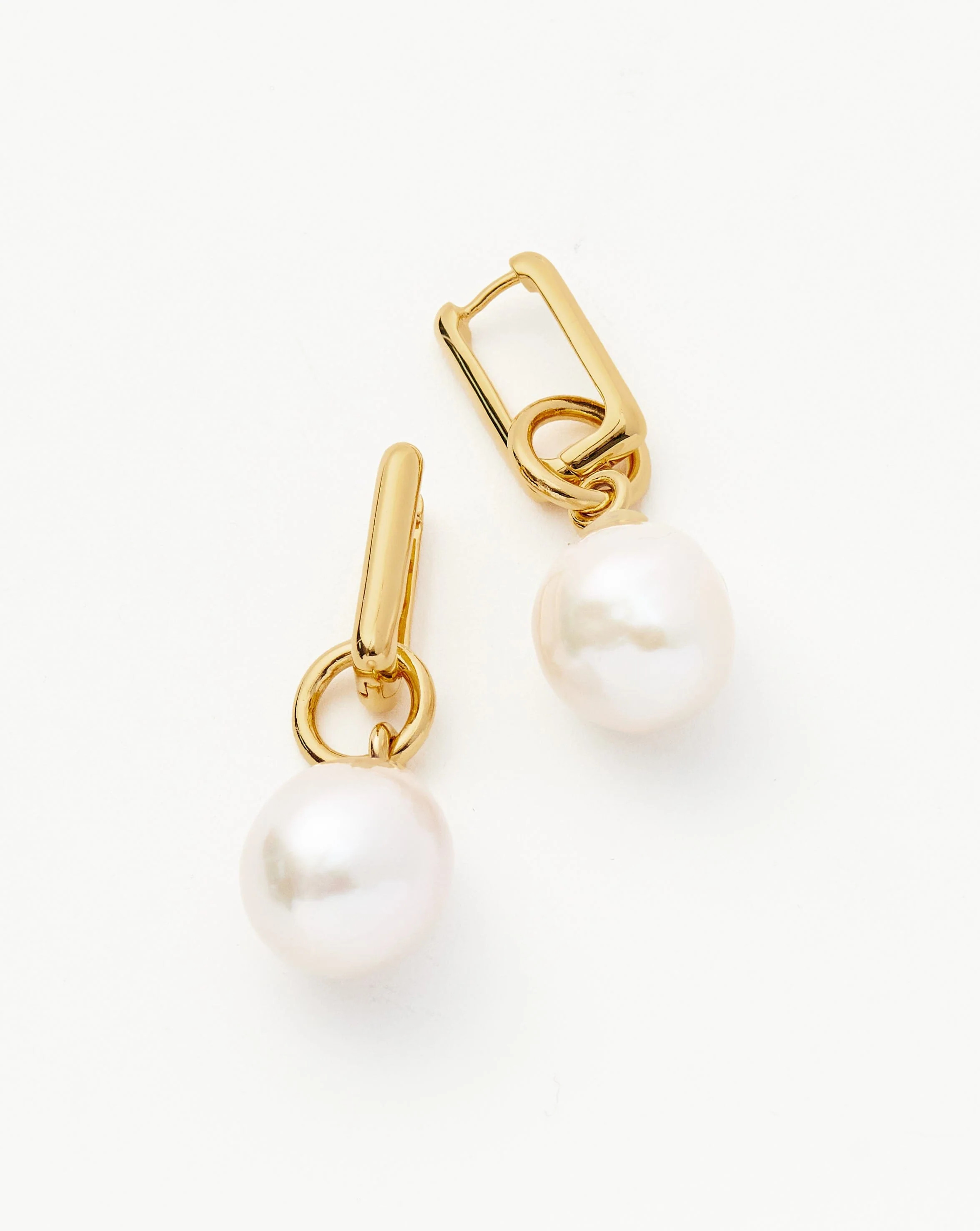 Baroque Pearl Ovate Earrings | 18ct Gold Plated Vermeil/Pearl | Missoma