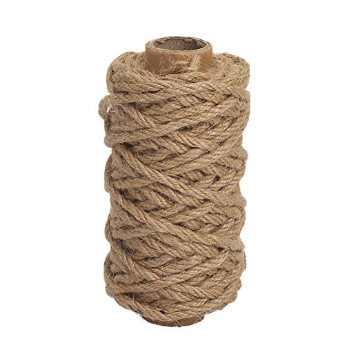 Tenn Well Strong Natural Jute Twine, 4mm Thick 66 Feet Long Jute String Rope Roll for Garden, Art... | Amazon (US)