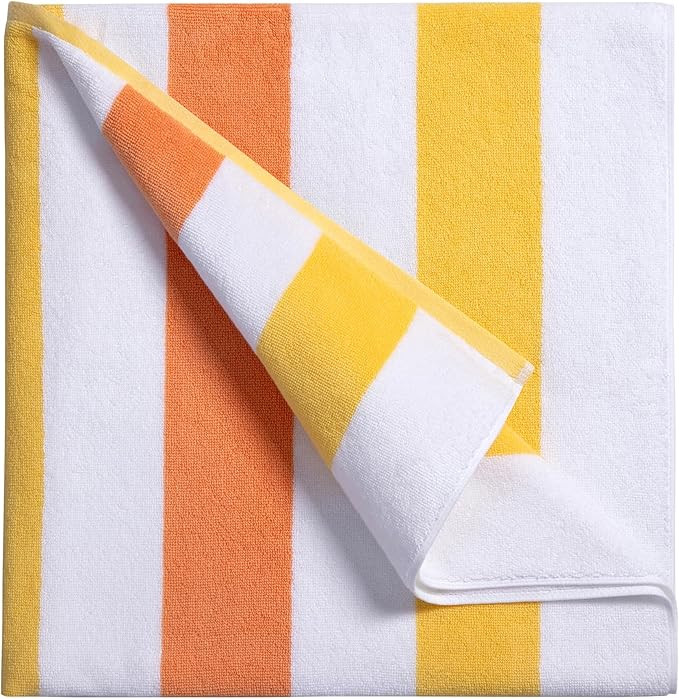 Large Beach Towel Oversized - 40"X70" Big Cute Beach Towels, Extra Large Plush Thick Pool Towel, ... | Amazon (US)