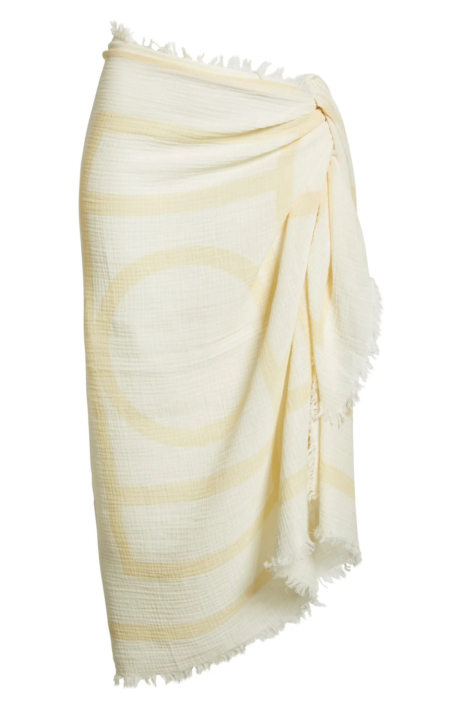 Totême Monogram Organic Cotton Sarong Skirt | Nordstrom | Nordstrom