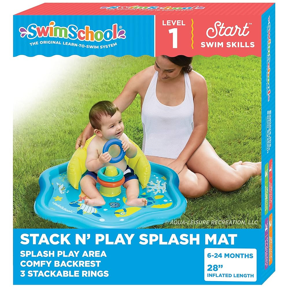 SwimSchool Infant Baby Pool Floats, Free Swimming, Super Buoyant – Ages 6-24 Months – Multipl... | Amazon (US)