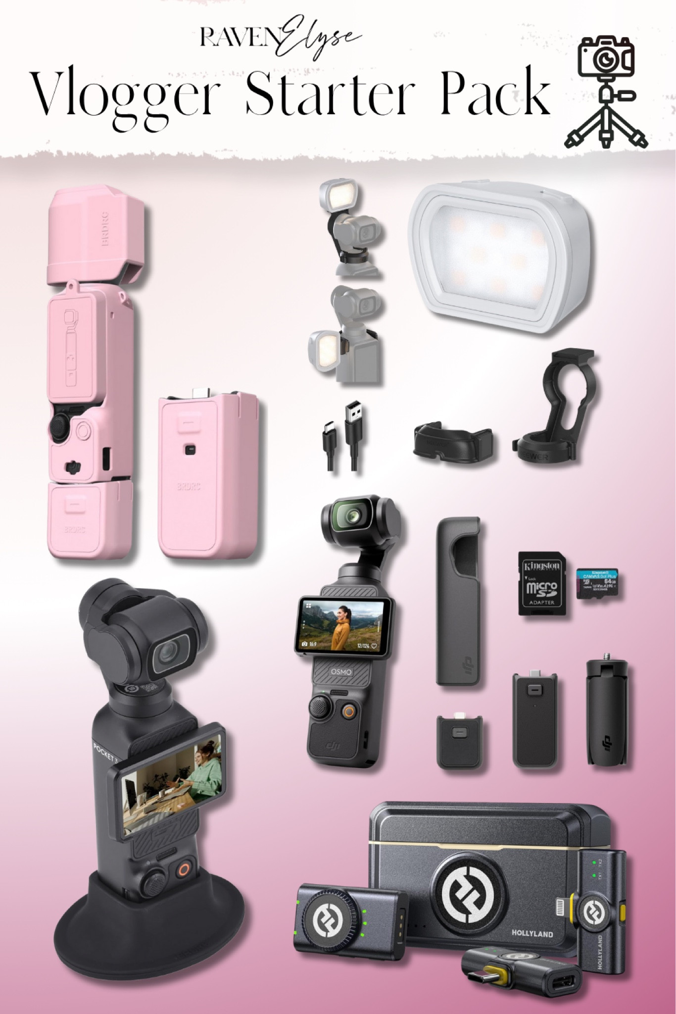 Vlogging But make it pink💕 These are the items I use to film my vlogs-!

#LTKHome #LTKTravel #LTKFamily