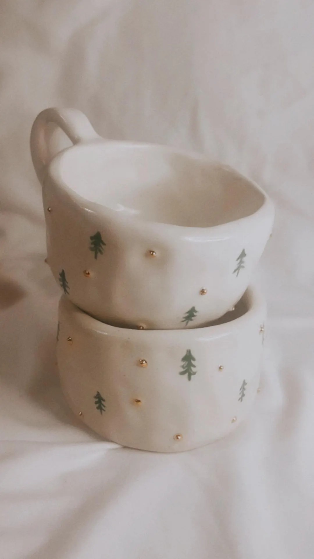 Christmas Tree Mug Handmade Ceramic Christmas Mug, Cozy Holiday Gift, Christmas Mug, Holiday Mug,... | Etsy (US)