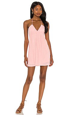 V-neck A-line Dress in Pink Glo | Revolve Clothing (Global)