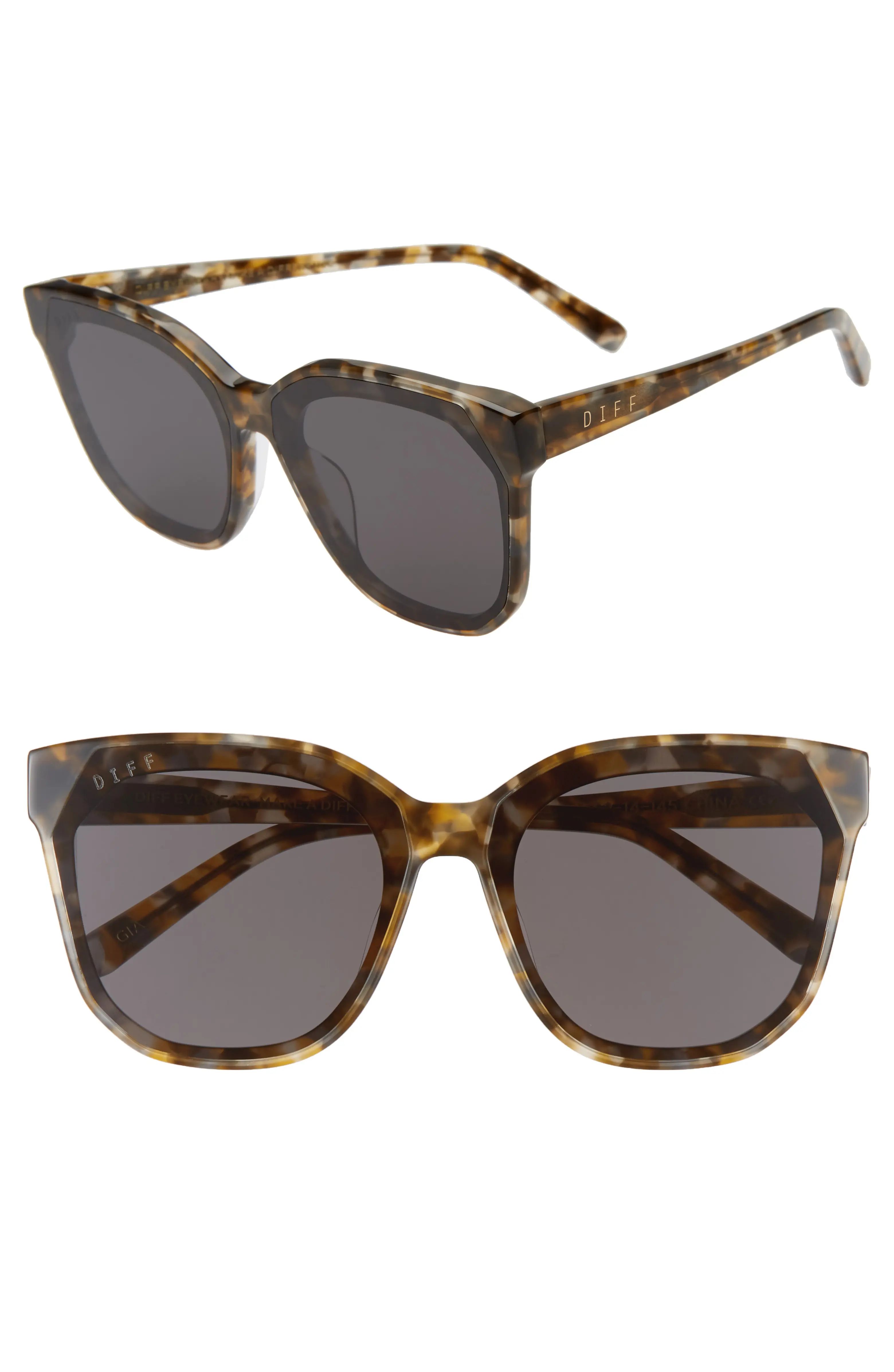 DIFF Gia 62mm Oversize Square Sunglasses | Nordstrom | Nordstrom