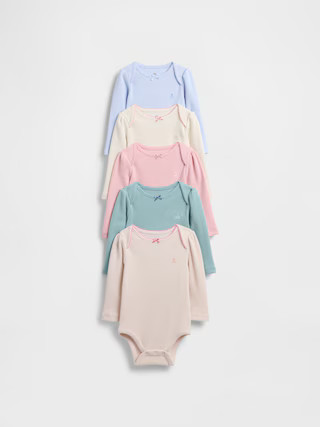 Baby First Favorites Softspun Waffle Bodysuit (5-Pack) | Gap (US)