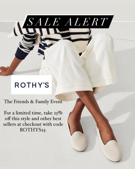 Get 25% off select best selling styles at ROTHY'S using the code ROTHYS25. 

#LTKSaleAlert