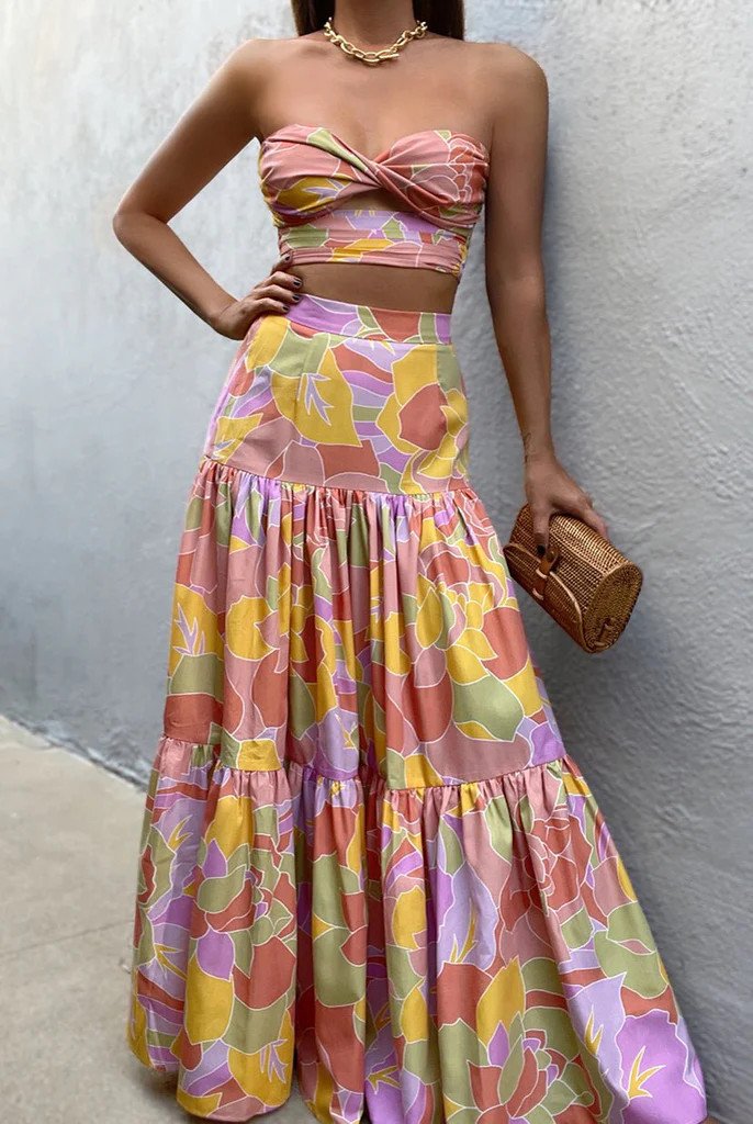 Ayla Skirt - Sage Multi | Petal & Pup (US)