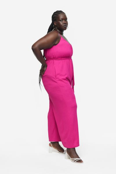Tie-belt Jersey Jumpsuit | H&M (US + CA)
