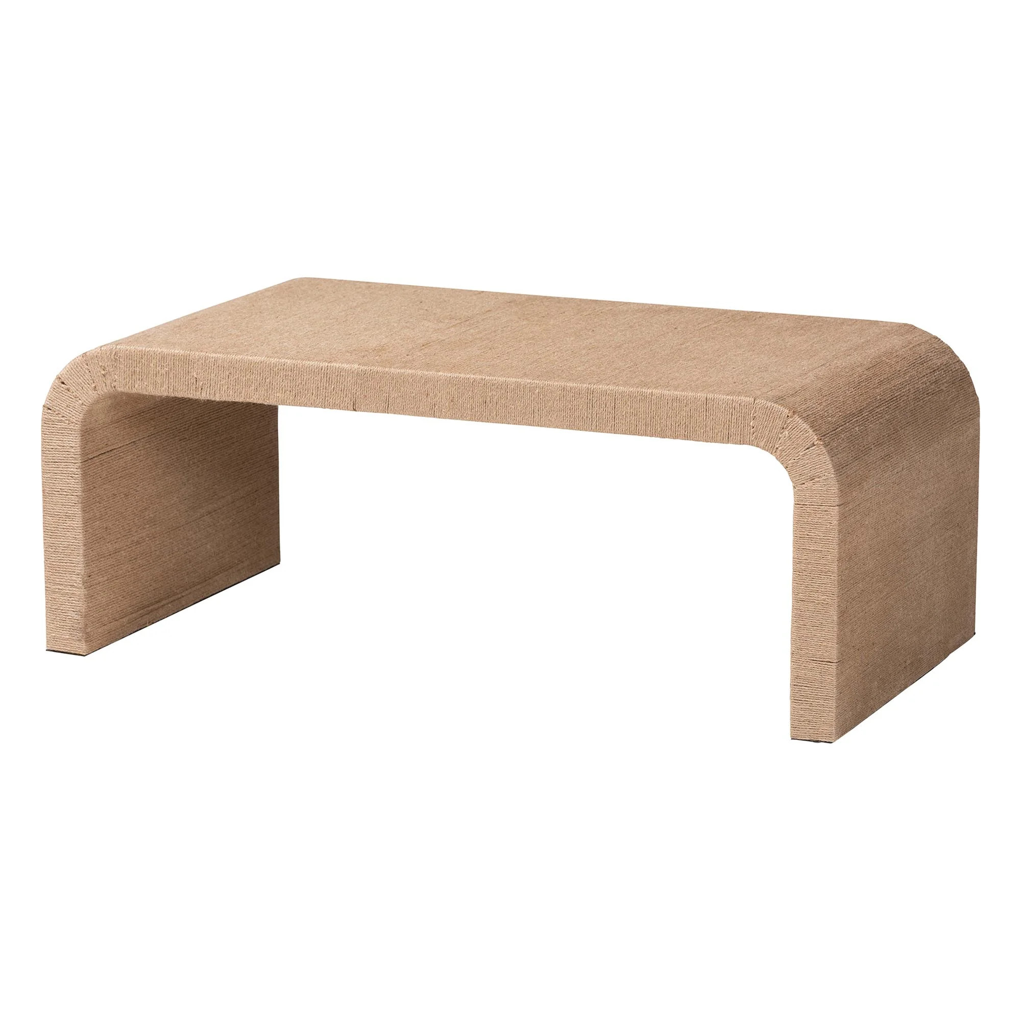 bali & pari Eviana Japandi Coffee Table, Natural Brown | Walmart (US)