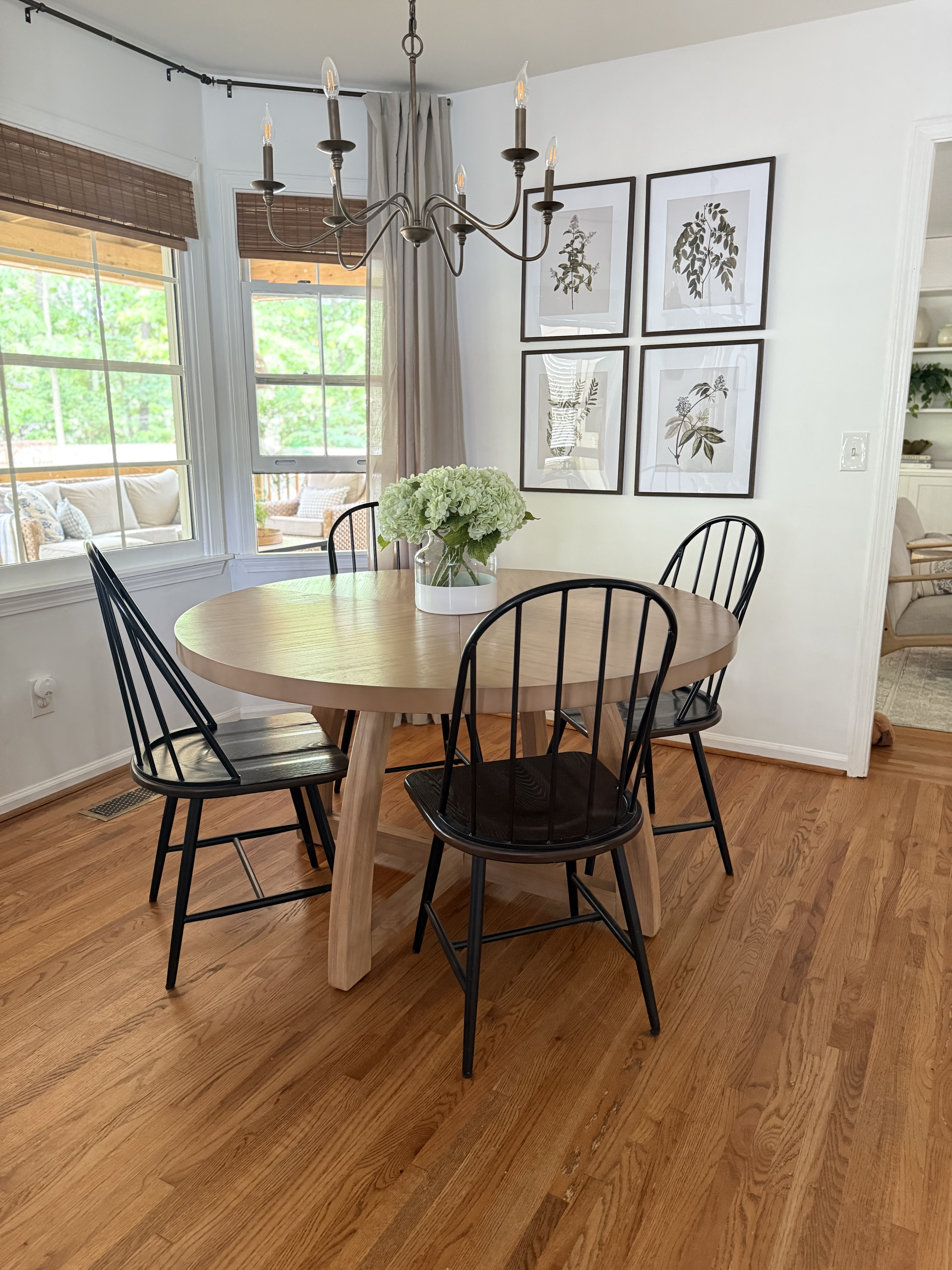 Kitchen: dining views 
And my dining chairs come as a set of four and are restocked!!!

#LTKHome #LTKSeasonal #LTKStyleTip