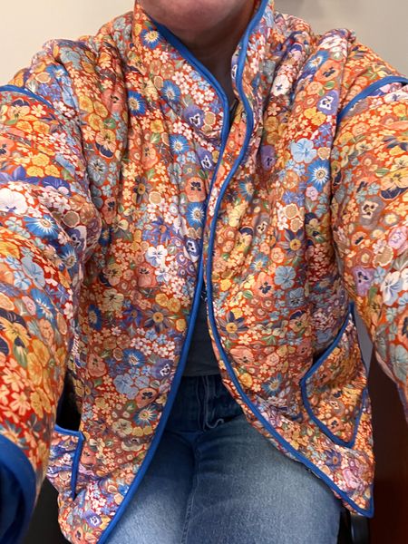 Always get so many compliments about this quilted spring jacket. The floral pattern and trim details make it look like it costs so much more than it does. A great find for the warmer spring and summer months. Perfect lightweight for easy travel  

#LTKtravel #LTKSeasonal #LTKfindsunder50