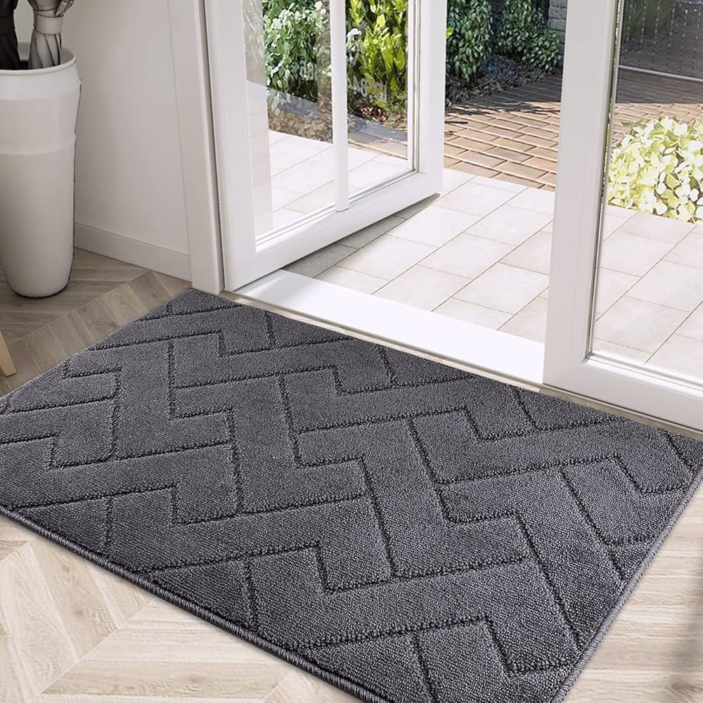PURRUGS Dirt Trapper Indoor Door Mat 19.5" x 31.5", Non-Skid/Slip Machine Washable Entrance Rug, ... | Amazon (US)