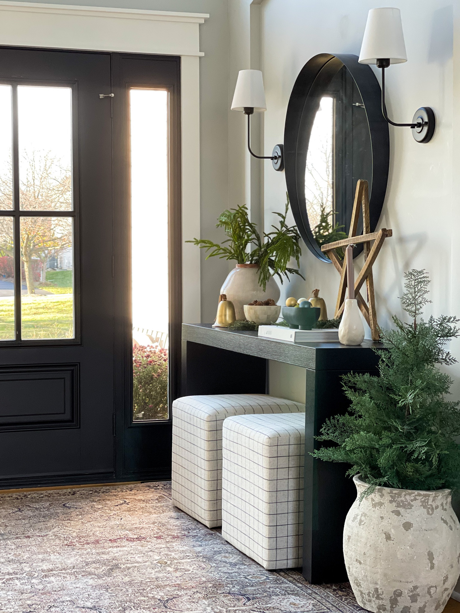 Foyer, holiday decor, neutral decor, home decor, foyer, Pottery Barn, McGee & Co, Studio McGee, Target, cozy home, wall scones, Christmas tree

#LTKhome #LTKHoliday #LTKSeasonal