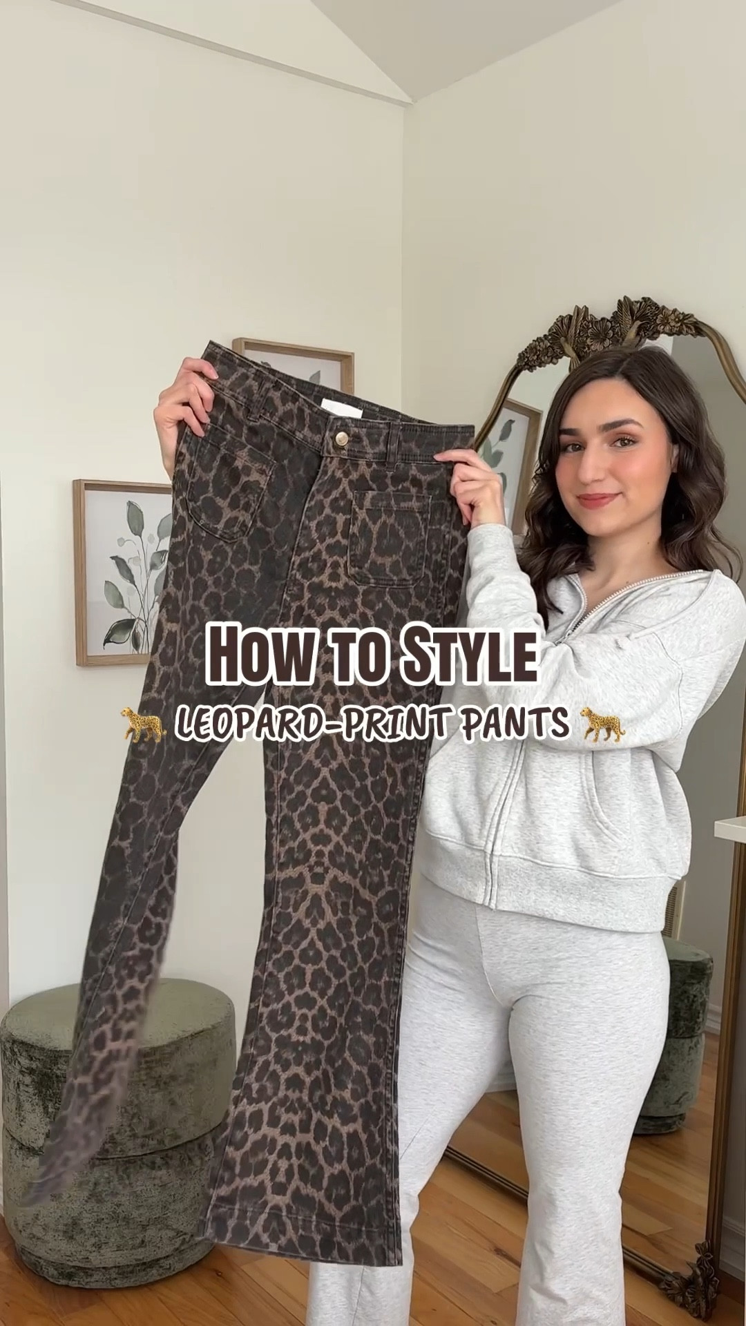 Leopard-print pants 🐆