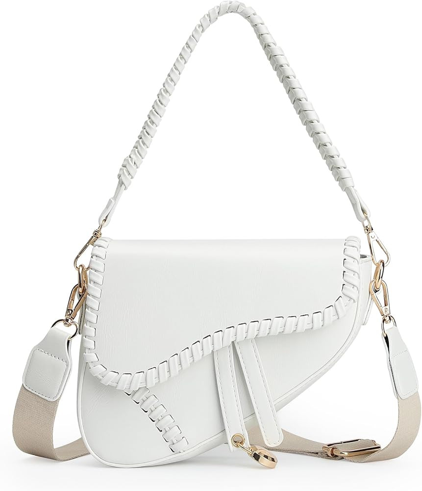 JBB Women Saddle Shoulder Bag Clutch Purse Small Crossbody Bag Satchel Bags Handbag PU Leather | Amazon (US)