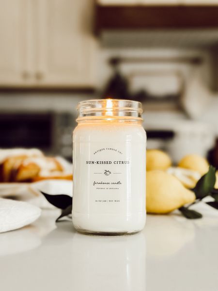 New sun kissed citrus candle from Antique Candle Co. Use code HEIDI20 for 20% off your purchase! 

#LTKSeasonal #LTKhome #LTKfindsunder50