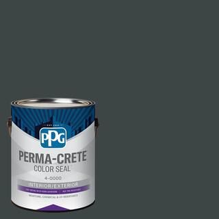 Perma-Crete Color Seal 1 gal. PPG14-05 Dark as Night Satin Interior/Exterior Concrete Stain | The Home Depot