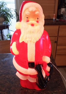 Vintage Santa CLAUS Blow Mold 13” Empire 1968 with Light  CHRSITMAS  | eBay | eBay US