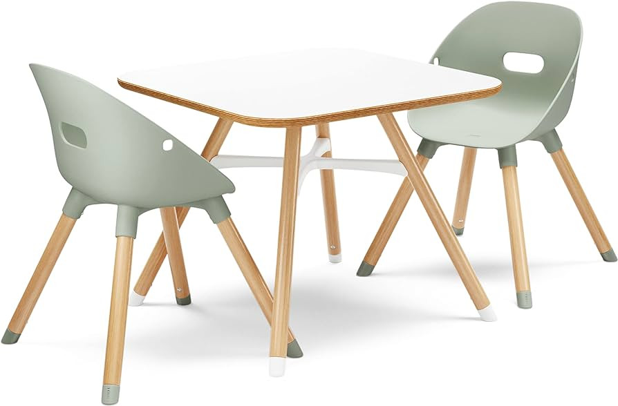Lalo The Play Kit, Kids Table and Chairs Set with Sustainably Sourced Wood Kids Table & Set of 2 ... | Amazon (US)
