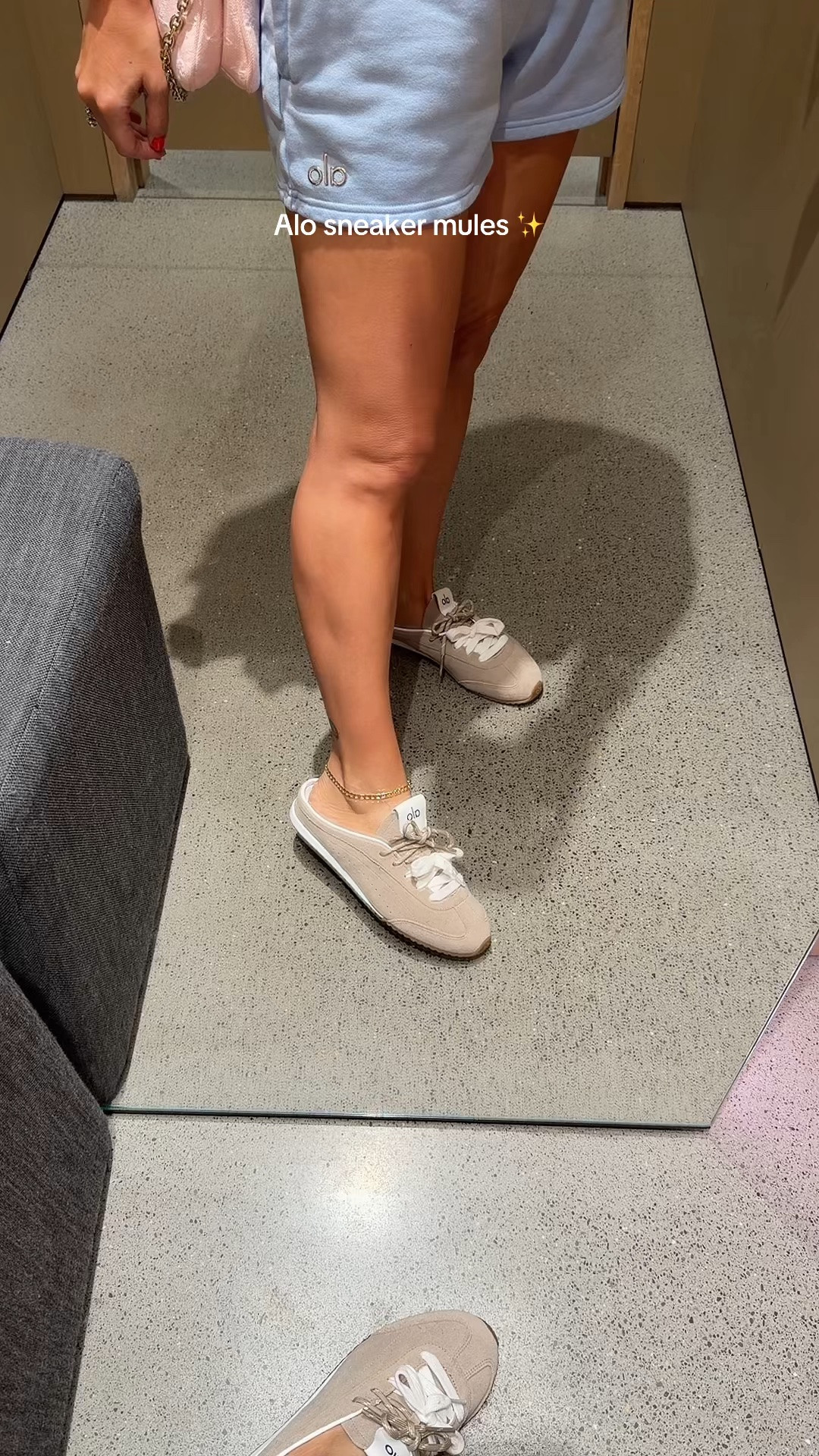 @Alo Yoga sneaker mules so comfy and true to size!