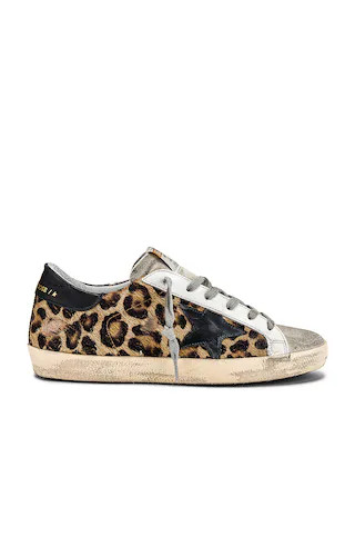 Golden Goose Superstar Sneaker in Snow Leopard & Black from Revolve.com | Revolve Clothing (Global)