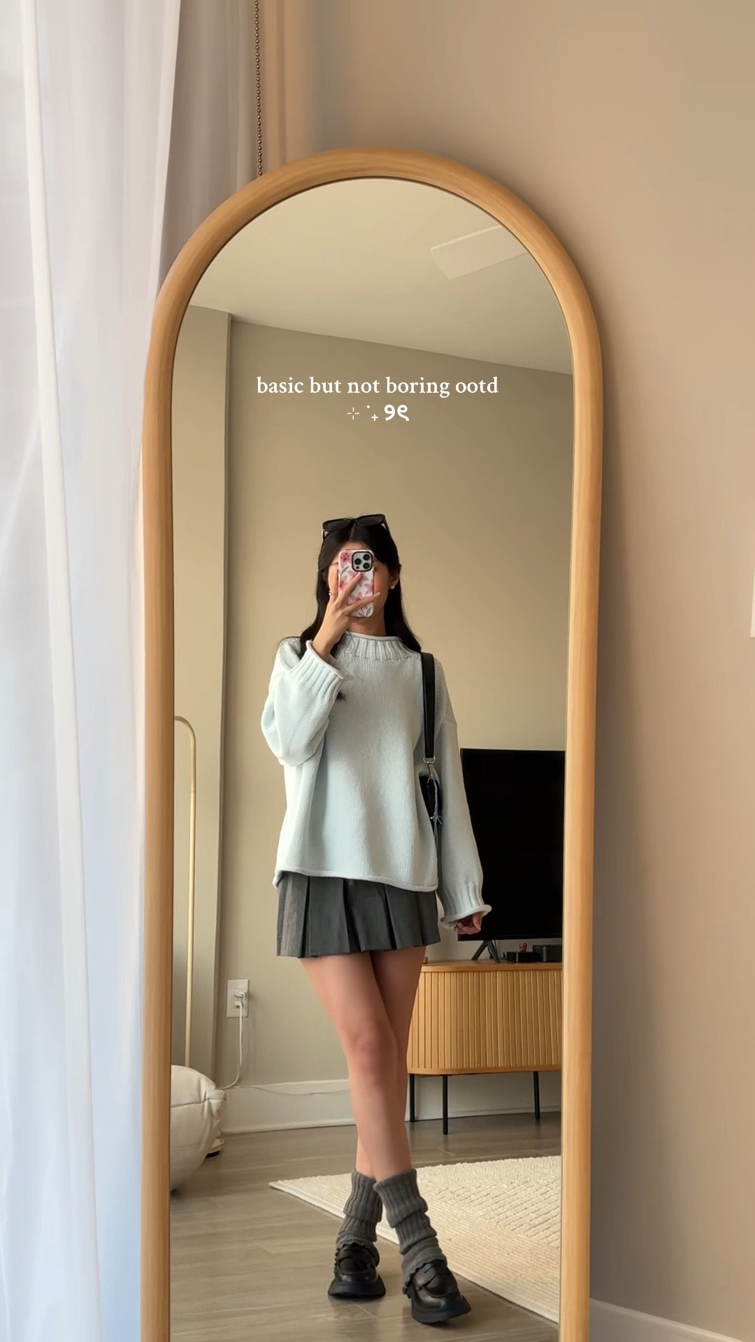 basic but not boring spring transition outfit 🩵🐰

#LTKootd