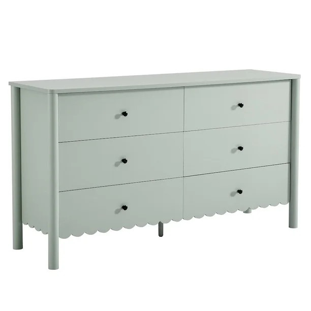 Modway Emmeline Scalloped 6-Drawer Dresser | Walmart (CA)