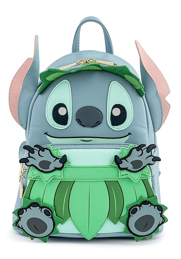 Loungefly Disney Stitch Luau Cosplay Womens Double Strap Shoulder Bag Purse, One Size | Amazon (US)
