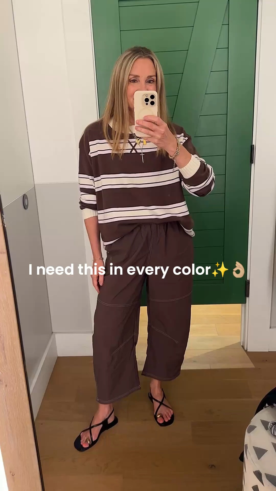I’m a sucker for a good stripe and @Aerie you got me good!

The color combos on these lightweight sweaters🤌🏼 Also couldn’t resist these brown barrel pants—easy pull-on style, cool & breathable fabric, and light as a feather. Thinking these are just what I need for everything from fall hikes to chasing after my grandkids!

I’m 5’6” and wear small in pants and xs in sweater.

#LTKOver40 #LTKSaleAlert #LTKootd
