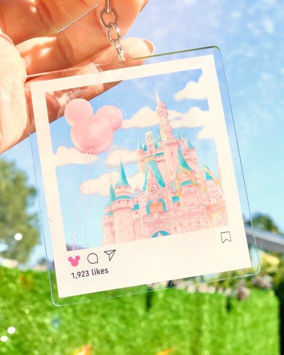 Castle View IG Frame See Through Acrylic Keychain/ Mickey | Etsy | Etsy (US)